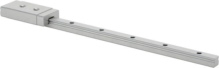 Minyatür Bilyalı Rulman Taşıyıcı ve Kılavuz Ray, 2 mm Genişlik x 56 mm Uzunlukta Raylı