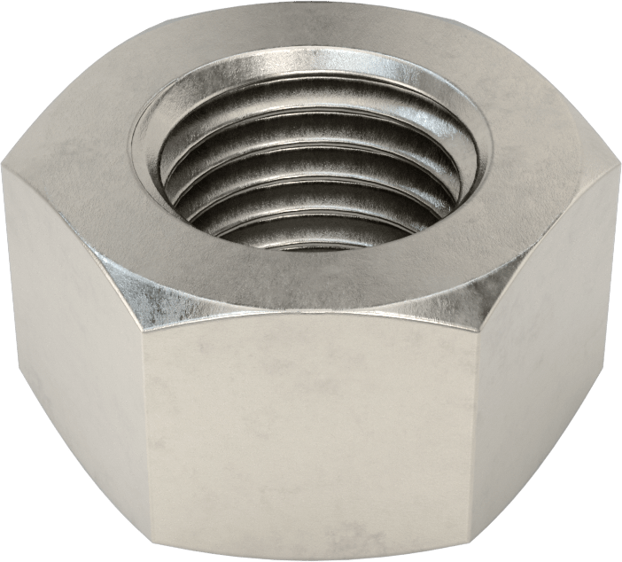 1"-8 316 Paslanmaz Çelik Gerdirme için Sol Dişli Kilit Somunu - Kaldırma için Değil — 1"-8, Sol Yönlü, 316 Stainless Steel, Stainless Steel