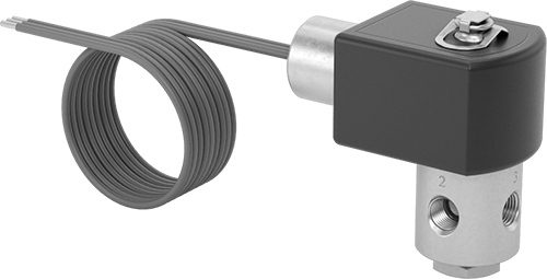 Pirinç Gövde Solenoid Açma/Kapama Vanası, Kompakt, Yan Egzoz Deliği