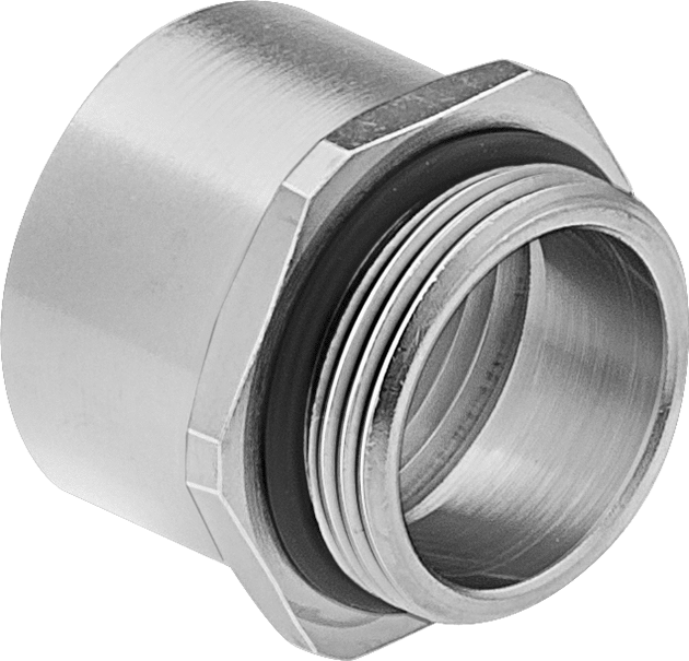 Dişli Adaptör, Nikel Kaplı Pirinç, 3/4 NPT Dişi - M25 Erkek — M25, Metric, NPT, Conduit, Cord Grip, Electrical Box