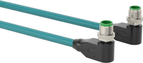M12 Konektörlü Ethernet Kablosu, x-Kodlu