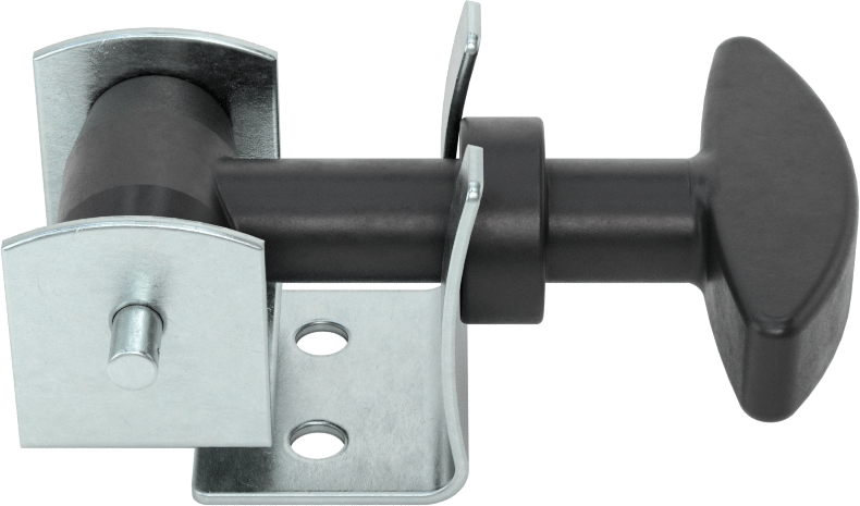 Hava Koşullarına Dayanıklı Çekme Mandalı, Çinko Kaplı Çelik Vurma Plakası, 2-1/2" Uzunluk x 1-1/2" Genişlik