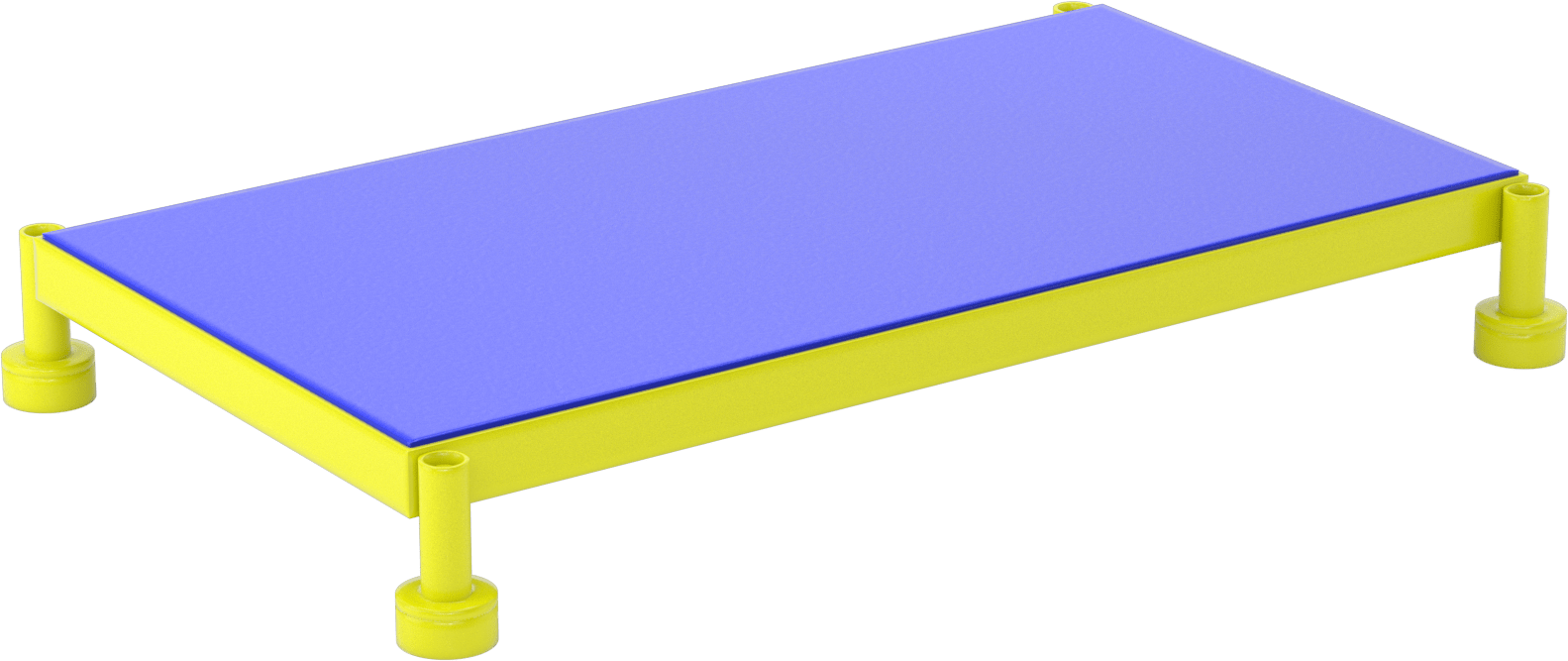Yorgunluk Önleyici Çalışma Platformu, 5"-8" Yükseklik x 36" Genişlik x 19" Derinlik Toplam — Çelik, Çalışma Platformu, 800 lb.