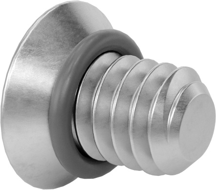 Sızdırmaz 316 Paslanmaz Çelik Phillips Havşa Başlı Vidalar, Silikon O-Ringli, M2 x 0.4 mm Diş Boyutu, 3 mm Uzunluk