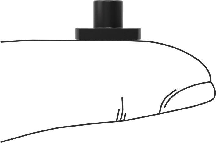 Ultra Hassas Kılavuz Vida için M2 x 0.4 mm Diş Boyutuna Sahip PEEK Flanşlı Somun