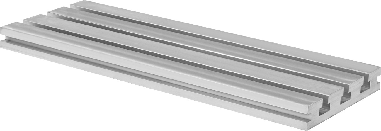 T-Yuvası Sabitleme Plakası, 13" Uzunluk x 9" Genişlik x 1-1/2" Kalınlık