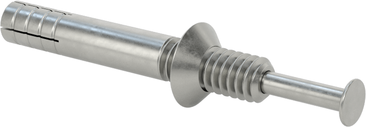 Blok ve Tuğla için Titreşime Dayanıklı Sürüş Ankrajları, Kurcalamaya Dayanıklı, 1/4" Çap, 1-3/4" Uzunluk
