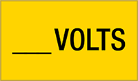 Yansıtıcı Elektrikli Ekipman Etiketleri