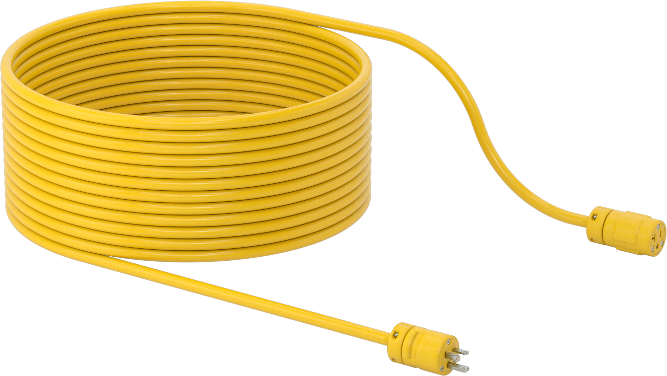 Uzatma Kablosu, Aşınmaya Dayanıklı, NEMA 5-20, 25' Uzunluk, 14 AWG