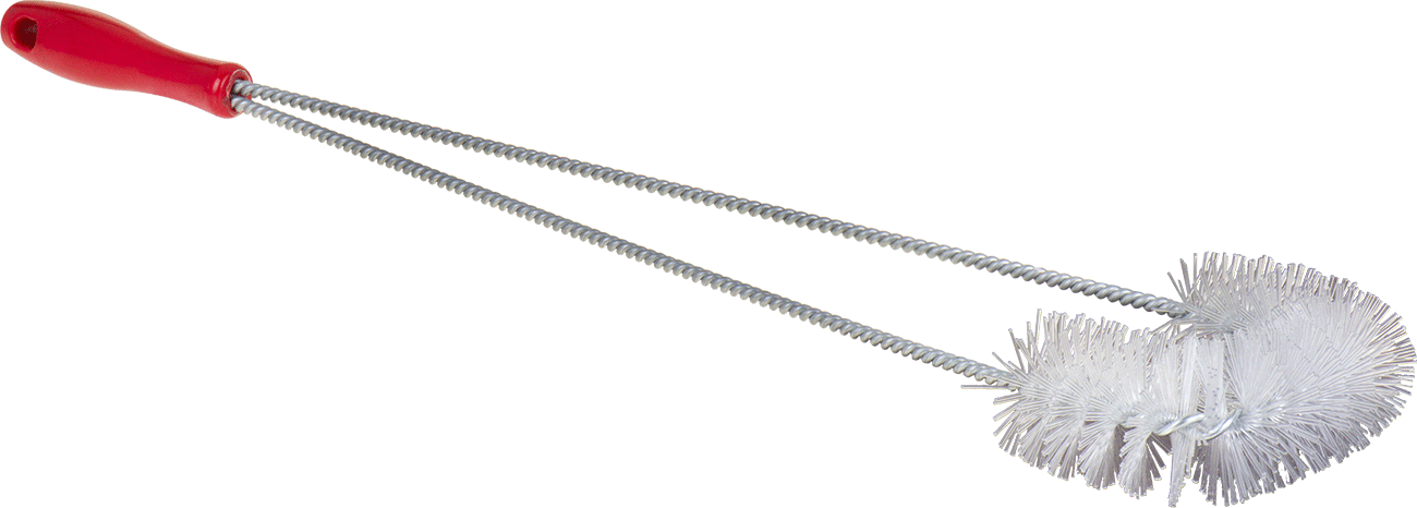 5" Uzunluk x 4-1/4" Genişlik Saplı Fırça, 24 inç Uzunluk — Orta, PFA, Plastic, Plastik