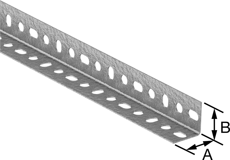 Galvanizli Çelik L Şeklinde Çerçeve Rayı