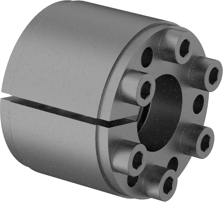 Gömme Montajlı Vida Kelepçesi Burcu, 24 mm Mil Çapı için, 55 mm Dış Çap