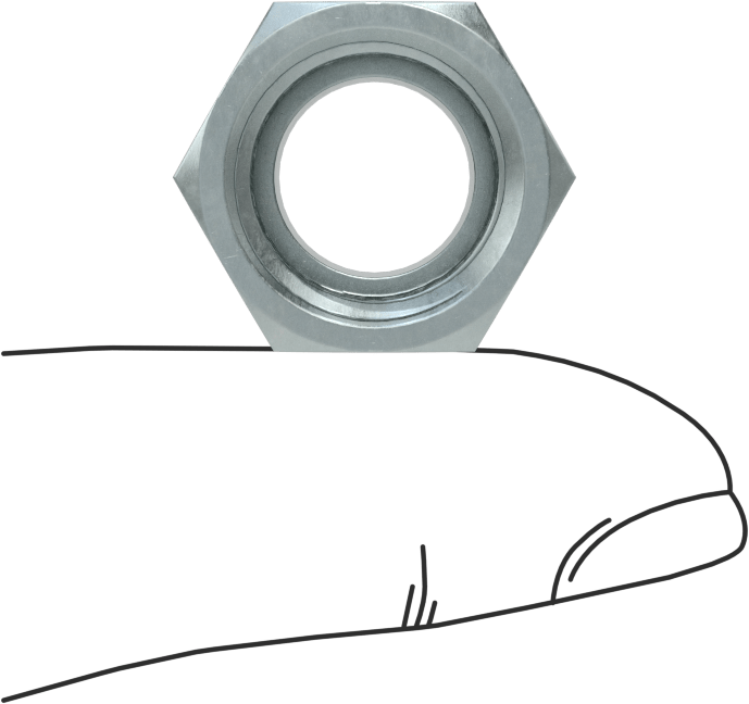 O-Ring Yüz Contalı Bağlantı Parçası, Somun, 1/4" Çelik Boru Dış Çapı için