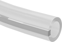 Kimyasallar için Aşırı Sıcaklık PTFE Boru, Çizgili Yarı Şeffaf