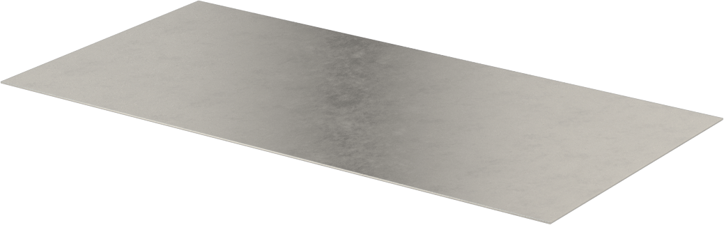 Darbeye Dayanıklı 440A Paslanmaz Çelik, Levha, 0.015 inç Kalınlık, 6" x 3"