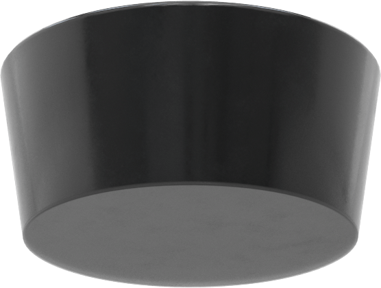 SBR Kauçuk Konik Tapa, Anma Ölçüsü 11, 1-59/64" ila 2-5/32" İç Çap için, Delik Olmadan