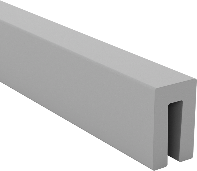 Plastik Kenar Çıtası, 1/16" Genişlik x 7/32" İç Yükseklik