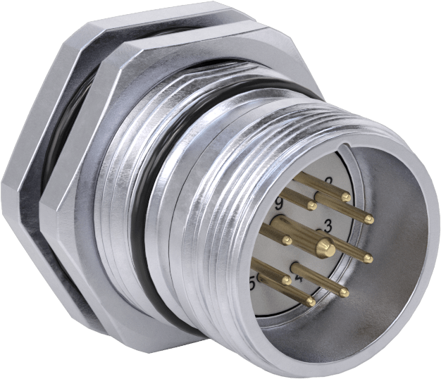 Servomotor M23 Sinyal Konektörü, Erkek Priz, 9 Saat Yönünde Kutup — 9, M23, Erkek