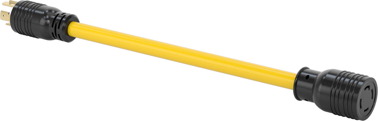 NEMA L14-20 Fiş x NEMA L14-30 Priz Adaptörü — 20 amp, 125V AC, 250V AC, 1 1⁄2 ft.