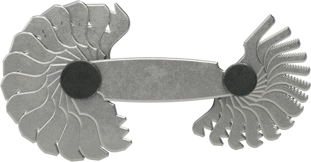 27 Tanımlayıcı, Diş Adımı, Starrett No. 159M — Bolts, Nuts, Screws, Threaded Rods, 27, Çelik