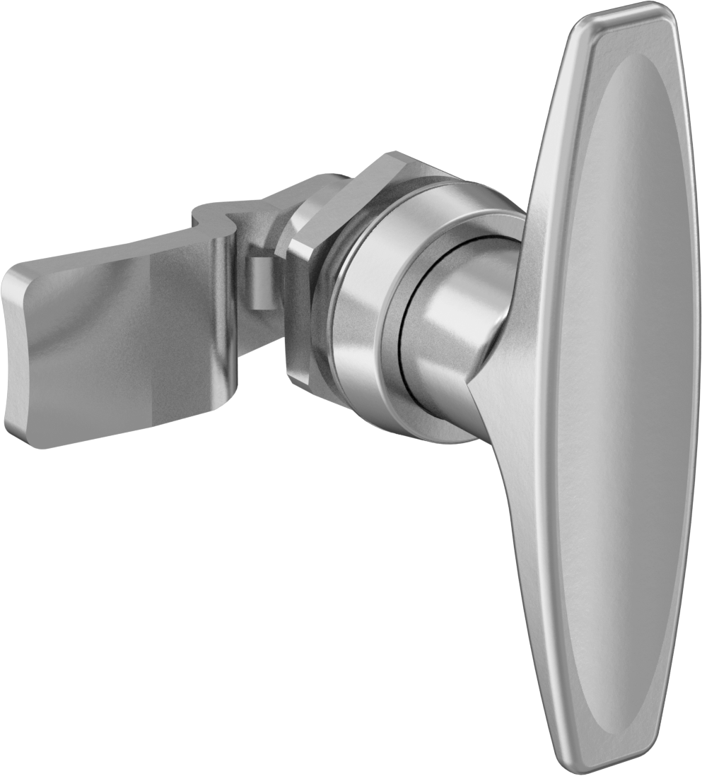 T-Kollu Çok Noktalı Mandal, Krom Kaplı Çelik, 1/8", 3/8" ve 11/16" Kilitleme Mesafesi — Çelik, T-Kolu, Kilitlenmeyen