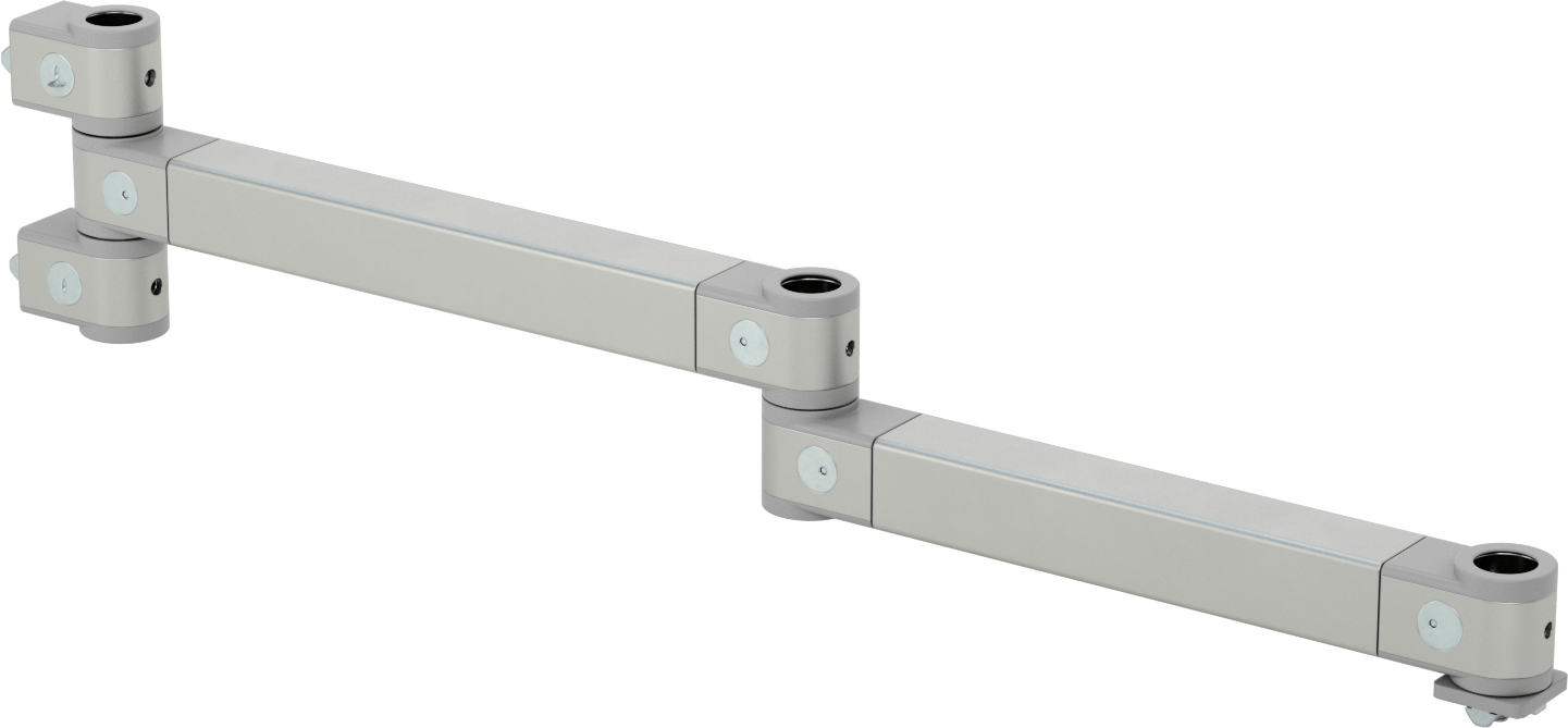 T-Yivli Çerçeveleme Konumlandırma Kolu, Uzatılmış, 1.5" ve 40 mm Yüksekliğinde Ray için, 5-3/4" Toplam Yükseklik