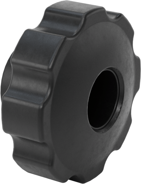 Rahat Tutuşlu Dişli Delikli Düğmeler, 5/16"-18 Dişli Delikli