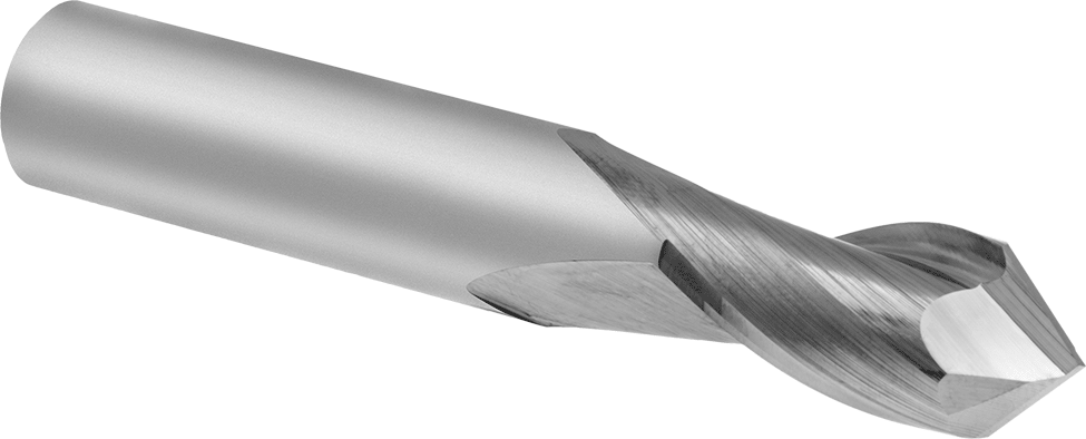 2 Kanallı Karbür Matkap/Frezesi, TiN Kaplamalı, 1/16" Freze Çapı