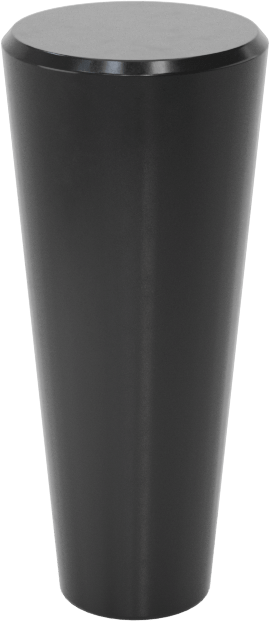 SBR Kauçuk Konik Tapa, Anma Ölçüsü D, 1/4" ila 27/64" İç Çap için, Delik Olmadan