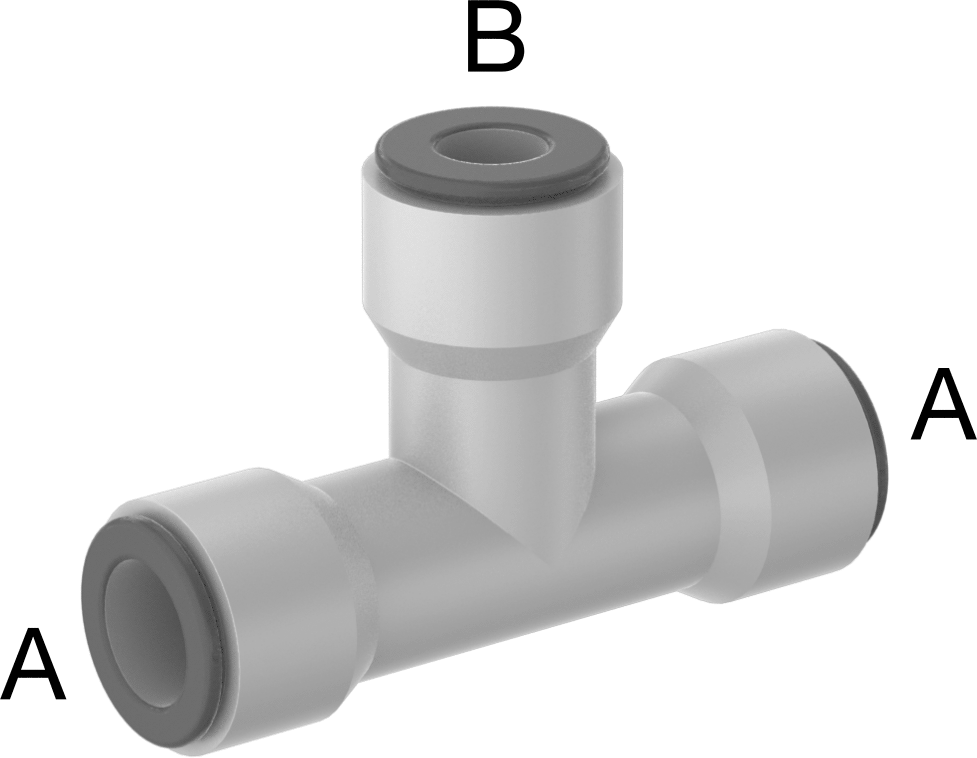 Sıcak İçme Suyu Bas-Bağlan Bağlantı Elemanı, 1/2" x 3/8" Dış Çaplı Boru için Döner Hat Üstü T Redüktör — 3⁄8", 1⁄2", T-Parçası, Tak ve Ba…