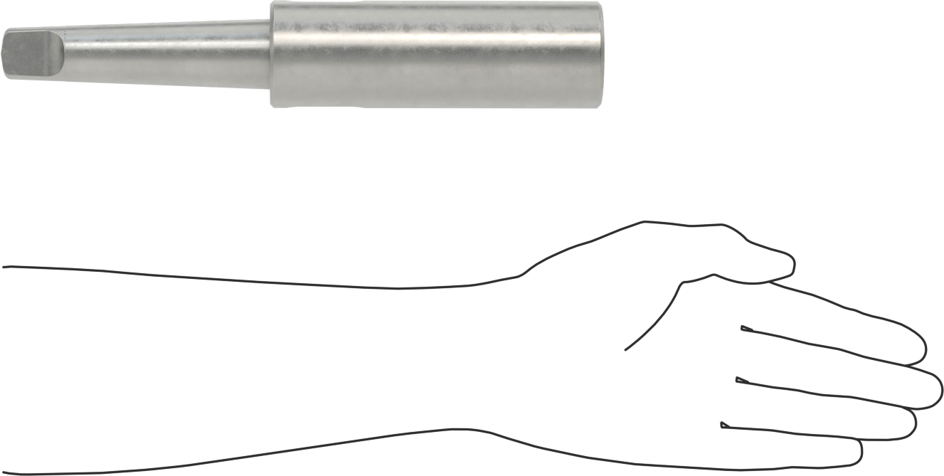 Uzatma, 4 Dış x 4 İç, Çelik, 10-1/2" Toplam Uzunluk
