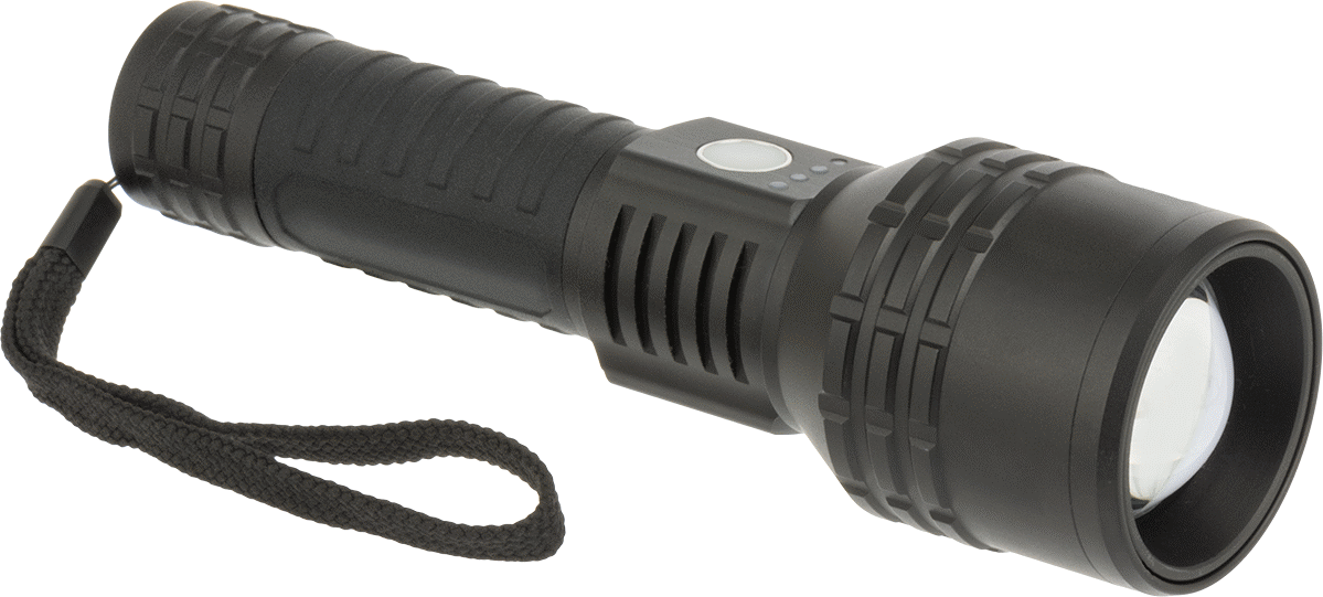 Uzun Menzilli El Feneri, Twist Focus, 7-1/2" Uzunluk x 2-1/4" Çap Toplam — Bükme, 150 lm, 800 lm, 2,000 lm, 1,900 ft.