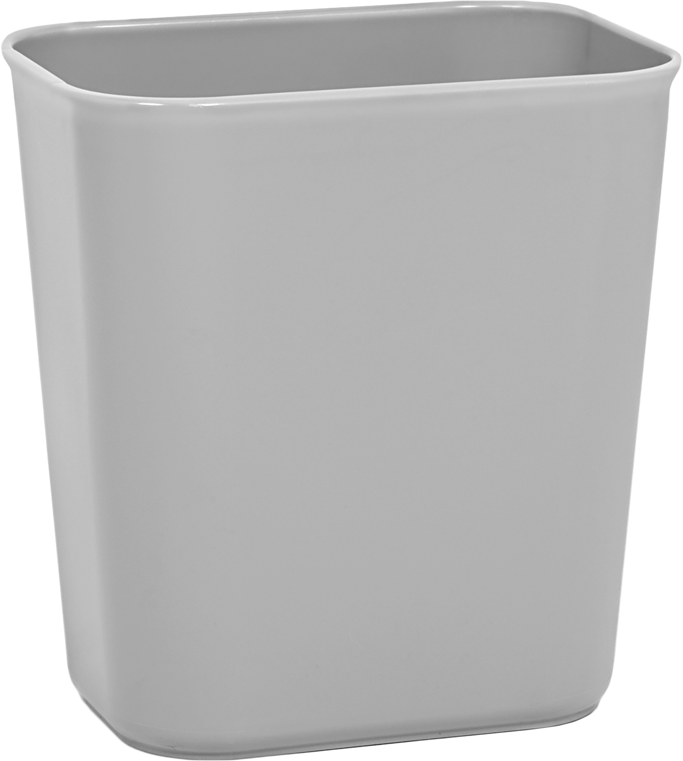 Plastik Çöp Kovası, 12-1/2" Yükseklik, Dikdörtgen, 3-1/2 Galon Kapasite