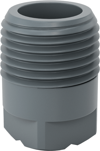 Kare Desenli Püskürtme Memesi, PVC Plastik, 1/2 NPT Erkek, 20 PSI'da 5.5 gpm