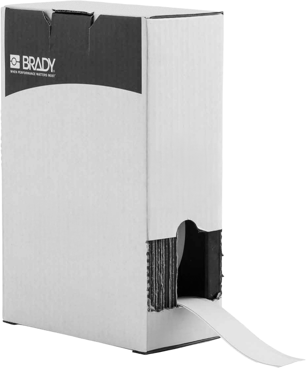 Brady Yıkanabilir Etiket Yazıcı Bandı, #Bm7C-1000-854-W T, Metal Dedektörü ile Tespit Edilebilir, 1" Genişlik, 75' Uzunlukta Rulo
