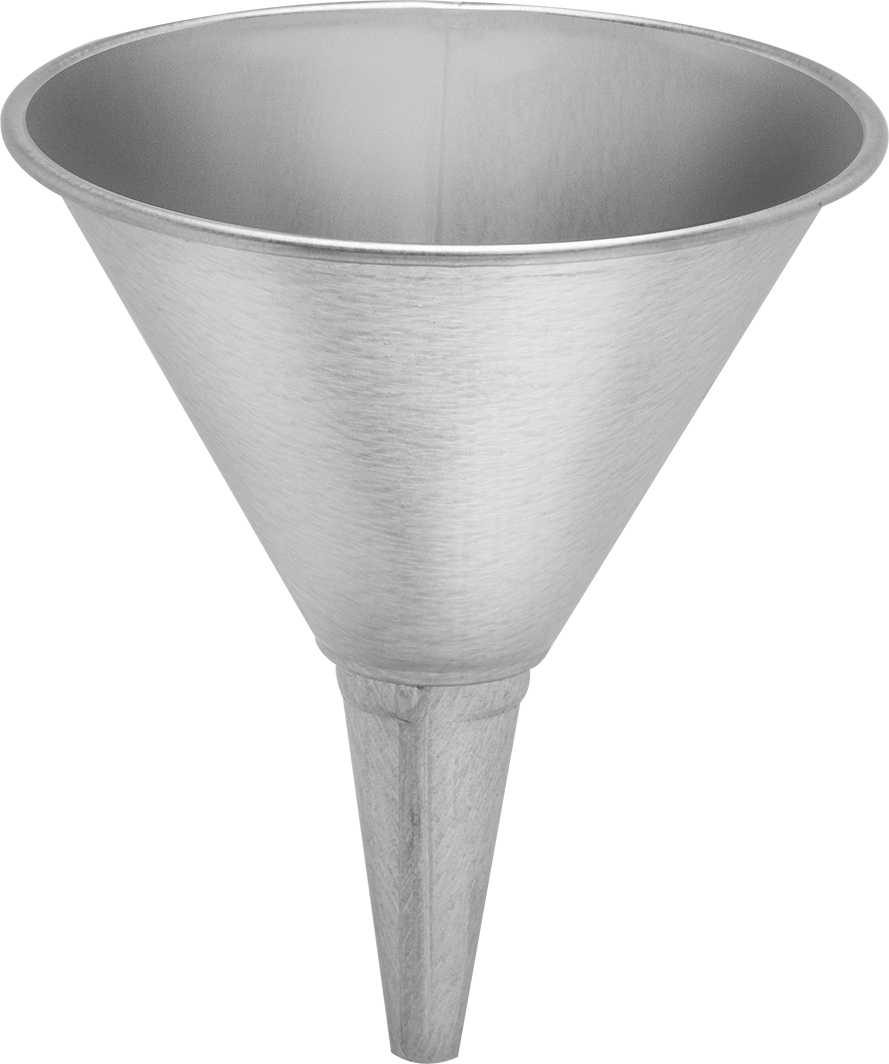 Filtreli Galvanizli Çelik Huni, 32 FL. oz., 7-3/8" Yükseklik
