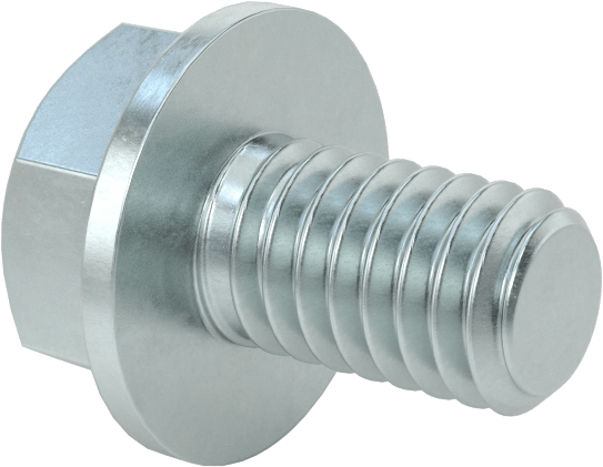 Metal için Altıköşe Başlı Diş Açıcı Vidalar, Harici Altıgen Tahrik, 5/16"-18 Diş, 1/2" Uzunluk