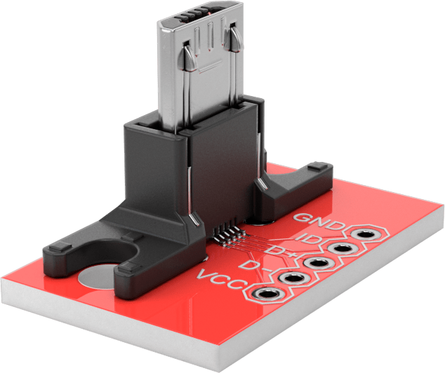 USB Konektörleri, Takmalı/Lehimli Bağlantılı USB Mikro-B Fiş