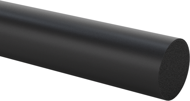 Ultra Hava Koşullarına Dayanıklı EPDM Köpük Kordon, 1/8" Çap, 3 Fit Uzunluk