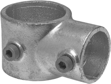 Galvanizli Demir Kayar Ray Bağlantı Parçası, 2-3/8" ve 1-7/8" Ray Dış Çapı için T Tipi Delikli Redüktör — Delikli Redüktör, Galvanizli De…