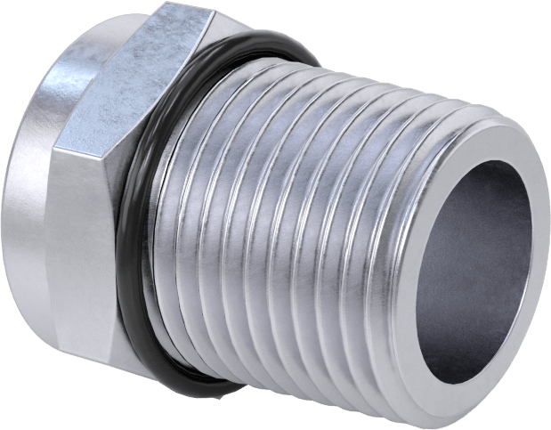 Dişli Adaptör, Nikel Kaplı Pirinç, PG-11 Dişi - 1/2 NPT Erkek — PG-11, NPT, PG, Conduit, Cord Grip, Electrical Box