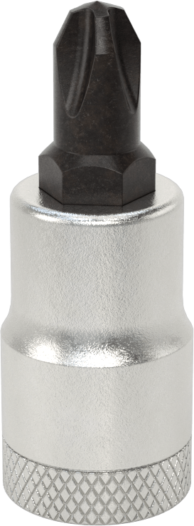 Posidriv® Uç Soketi, 4 Numara Boyut — 1⁄2", Darbeye Dayanıklı, Bireysel