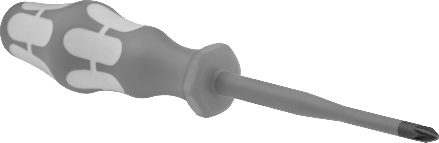 Elektrik Yalıtımlı Tornavida, 1 Numaralı Pozidriv®, 3-1/8" Uzunluk x 1/4" Genişlikte Mil — No. 1, Ultra Grip, Sürücü