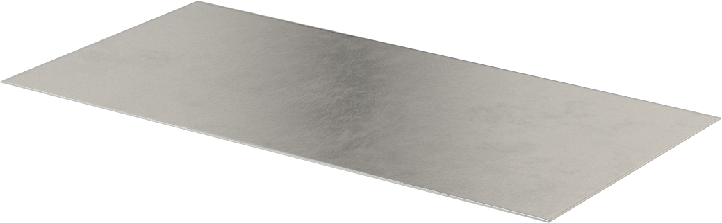 Darbeye Dayanıklı 440A Paslanmaz Çelik, Folyo, 0.01 inç Kalınlık, 6" x 3"