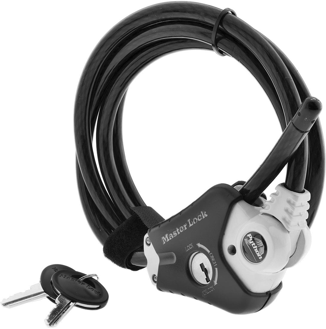 Uzunluğu Ayarlanabilir Kablo Kilidi, Aynı Anahtarlı, 6' Maksimum Uzunluk, Master Lock 8413Kacbl6