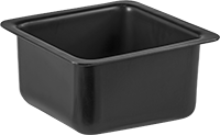 Siyah HDPE Plastik Tezgah Üstü Evye