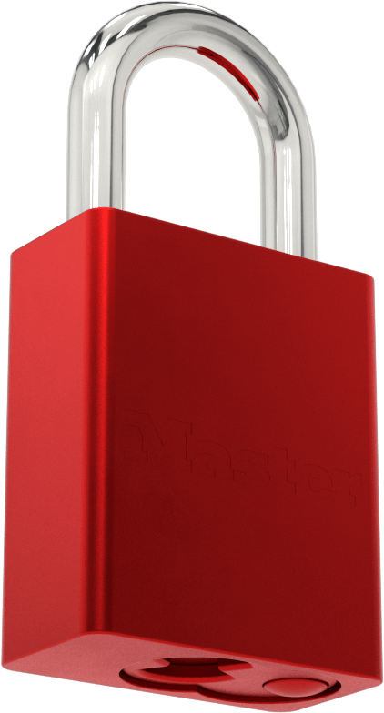 Masif Eloksallı Alüminyum Kilitli Asma Kilit, Aynı Anahtarlı, American Lock 1105, Kırmızı Gövde