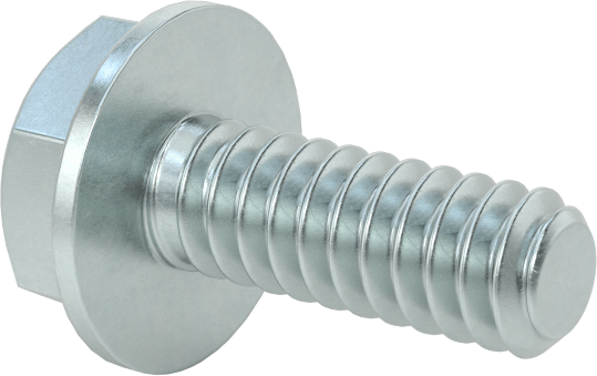 Metal için Altıköşe Başlı Diş Açıcı Vidalar, Dış Altıgen, 6-32 Diş, 3/8" Uzunluk