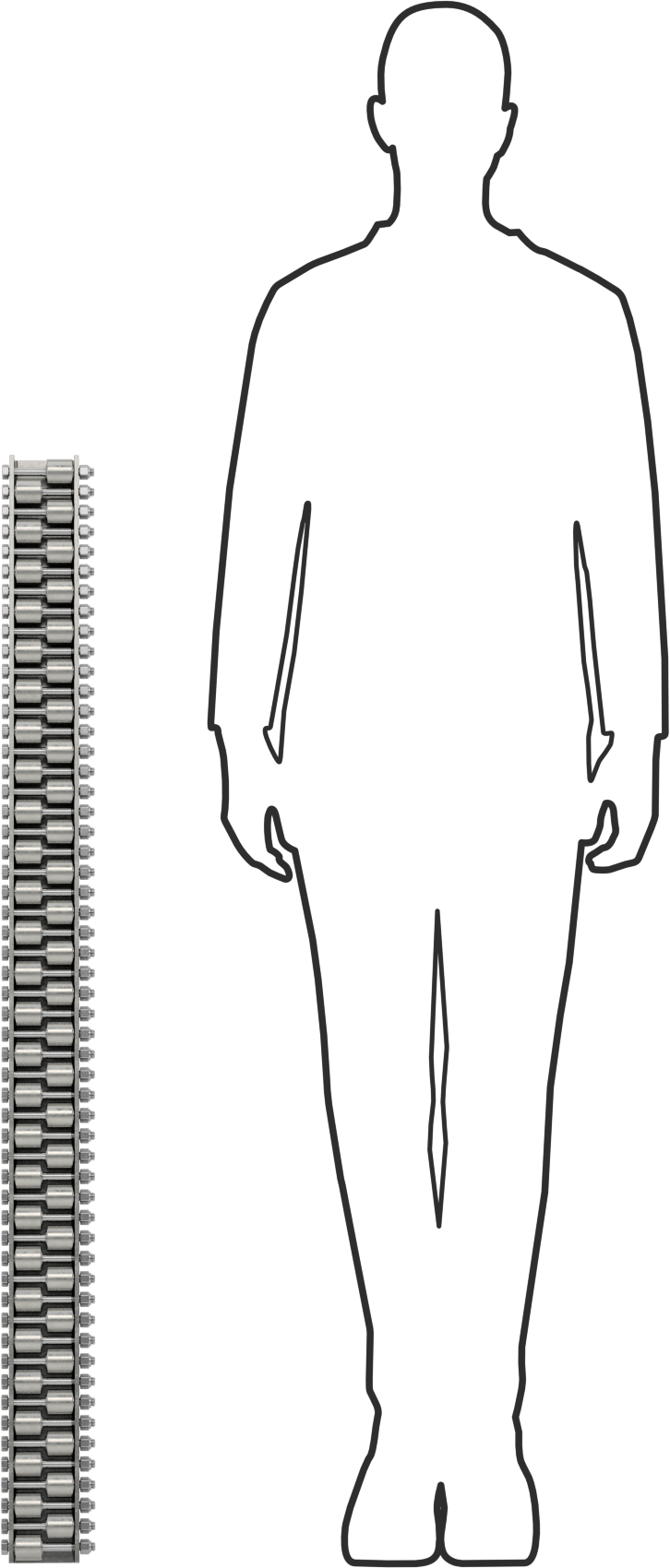Ağır Hizmet Tipi Akış Rayı, 4 Fit Uzunluk, 24000 lbs. Kapasite