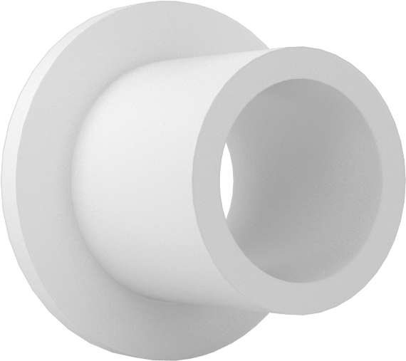 Gıda ve İçecek Sektörü için Kuru Çalışan Burçlu Yatak, Flanşlı, Rulon, 3/16" Mil ve 1/4" Muhafaza İç Çapı için, 1/4" Uzunluk